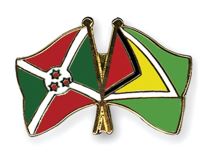 Fahnen Pins Burundi Guyana