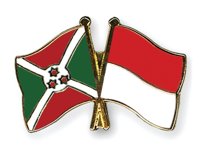 Fahnen Pins Burundi Indonesien