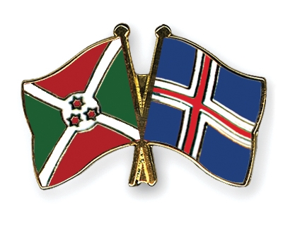 Fahnen Pins Burundi Island