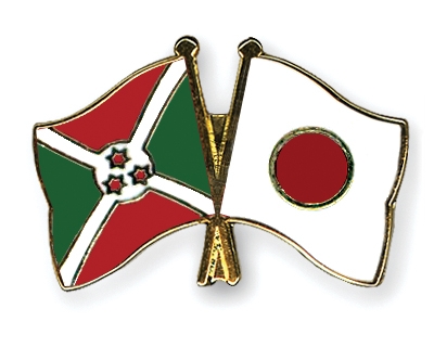 Fahnen Pins Burundi Japan