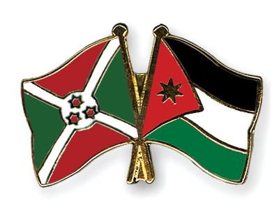 Fahnen Pins Burundi Jordanien