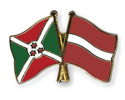 Fahnen Pins Burundi Lettland