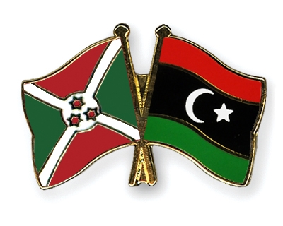 Fahnen Pins Burundi Libyen