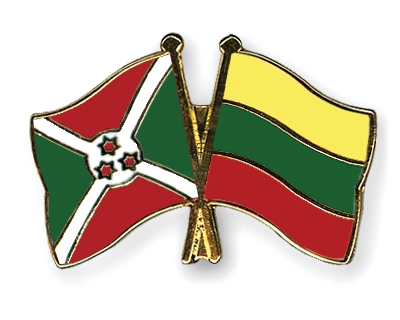 Fahnen Pins Burundi Litauen