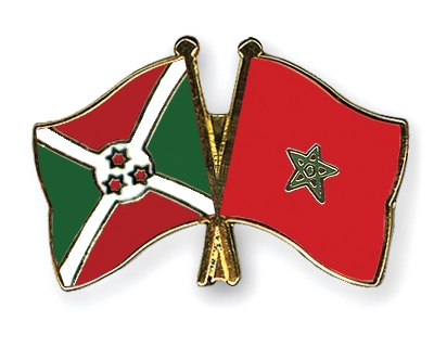 Fahnen Pins Burundi Marokko