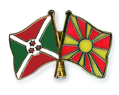 Fahnen Pins Burundi Mazedonien