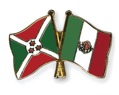 Fahnen Pins Burundi Mexiko