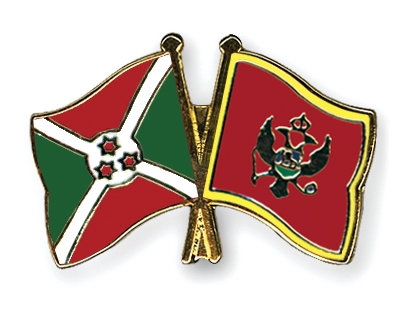 Fahnen Pins Burundi Montenegro