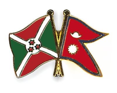 Fahnen Pins Burundi Nepal