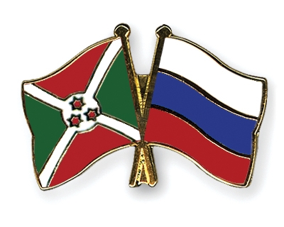 Fahnen Pins Burundi Russland
