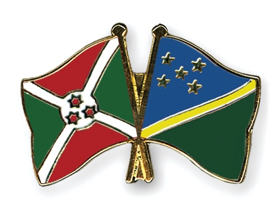 Fahnen Pins Burundi Salomonen