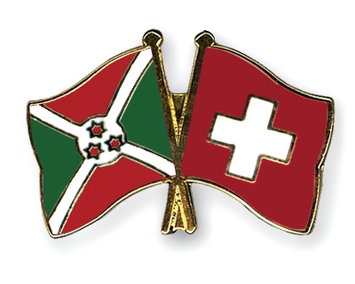 Fahnen Pins Burundi Schweiz