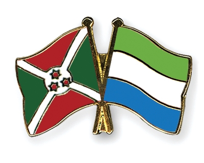 Fahnen Pins Burundi Sierra-Leone