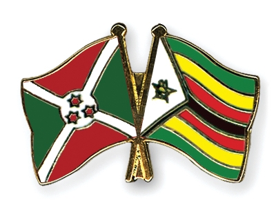 Fahnen Pins Burundi Simbabwe