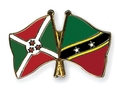 Fahnen Pins Burundi St-Kitts-und-Nevis