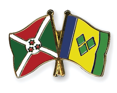 Fahnen Pins Burundi St-Vincent-und-die-Grenadinen