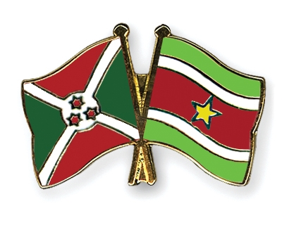 Fahnen Pins Burundi Surinam