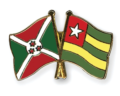 Fahnen Pins Burundi Togo