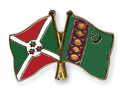 Fahnen Pins Burundi Turkmenistan