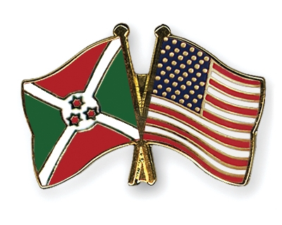 Fahnen Pins Burundi USA