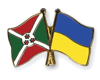 Fahnen Pins Burundi Ukraine