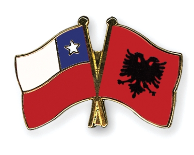 Fahnen Pins Chile Albanien