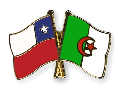 Fahnen Pins Chile Algerien