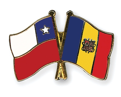 Fahnen Pins Chile Andorra
