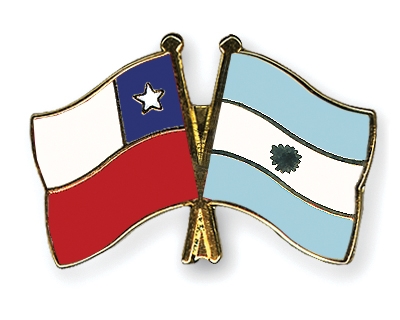 Fahnen Pins Chile Argentinien