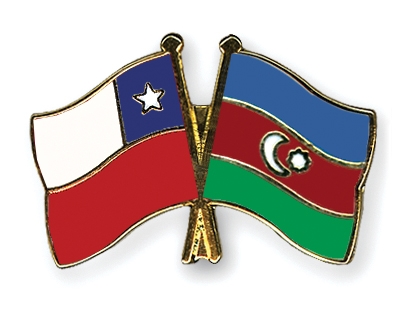 Fahnen Pins Chile Aserbaidschan