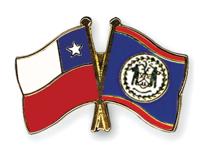 Fahnen Pins Chile Belize