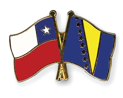 Fahnen Pins Chile Bosnien-und-Herzegowina