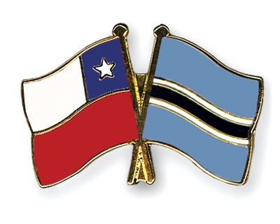 Fahnen Pins Chile Botsuana