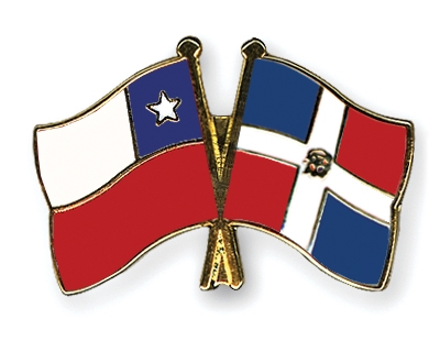 Fahnen Pins Chile Dominikanische-Republik