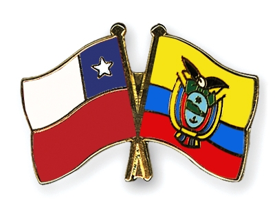 Fahnen Pins Chile Ecuador