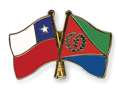 Fahnen Pins Chile Eritrea