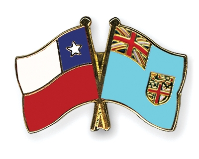 Fahnen Pins Chile Fidschi