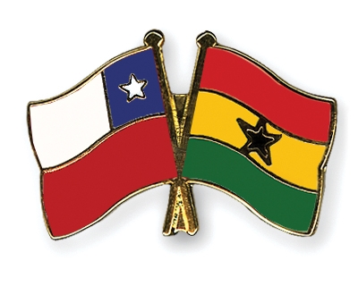 Fahnen Pins Chile Ghana