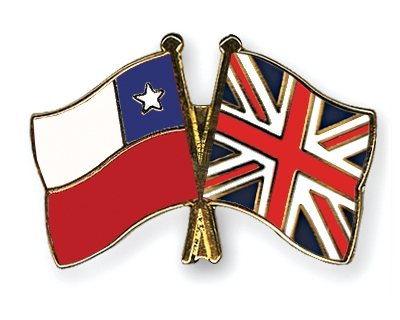 Fahnen Pins Chile Grossbritannien