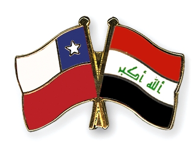 Fahnen Pins Chile Irak