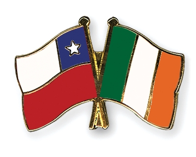 Fahnen Pins Chile Irland