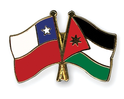 Fahnen Pins Chile Jordanien