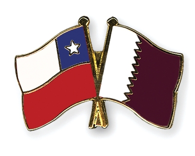 Fahnen Pins Chile Katar