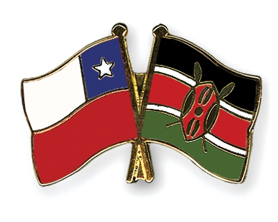 Fahnen Pins Chile Kenia