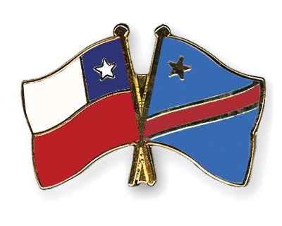 Fahnen Pins Chile Kongo-Demokratische-Republik