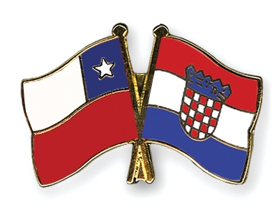 Fahnen Pins Chile Kroatien