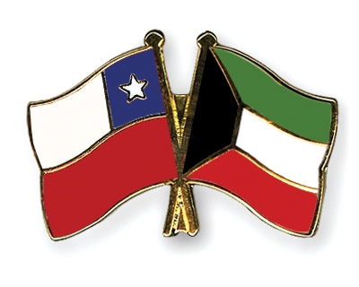 Fahnen Pins Chile Kuwait