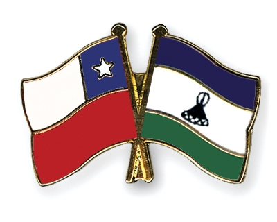 Fahnen Pins Chile Lesotho
