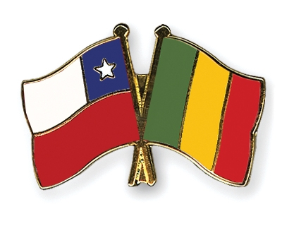 Fahnen Pins Chile Mali