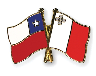 Fahnen Pins Chile Malta